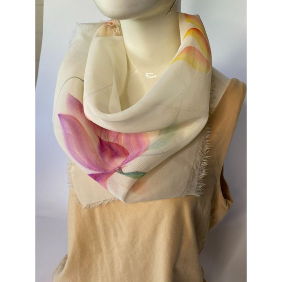 Spring Flowers Vintage Scarf - Picture 2 of 16